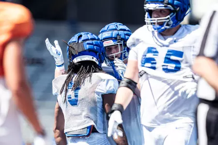 Football Fall Camp 2024 Practice No. 14 at Albertsons Stadium. Photo by Kenna Harbison