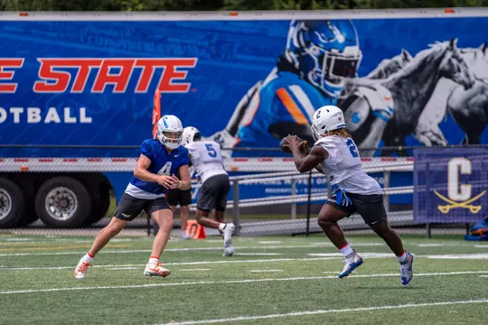 Boise State 2024 Football Fall Camp Practice No. 25 at Calvary Day Sschool Specialty Sports Complex. Photo by Kenna Harbison