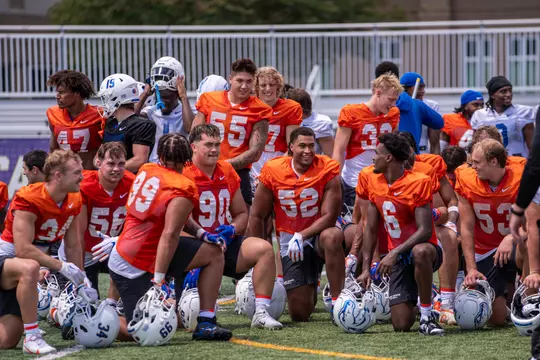 Boise State 2024 Football Fall Camp Practice No. 25 at Calvary Day Sschool Specialty Sports Complex. Photo by Kenna Harbison