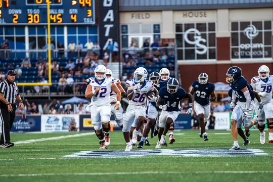 Boise State Football 2024 Game 1 vs Georgia Southern at Allen E. Paulson Stadium. Sire Gaines (26). Photo by Kenna Harbison