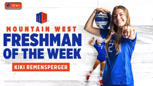 Kiki Remensperger was named Mountain West Freshman of the Week on September 2, 2024.