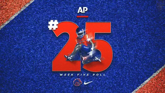Boise State Top 25 ranking graphic