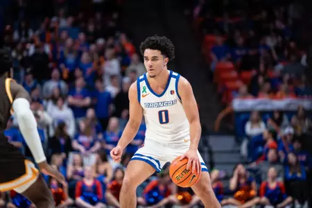 Julian Bowie Dribbles Ball Against Wyoming