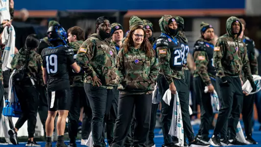Boise State Football 2024 Game 9 vs UNR at Albertsons Stadium. Charlotte Siegel. Photo by Kenna Harbison