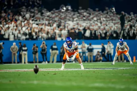 Marco Notarainni before Fiesta Bowl kickoff