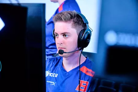 Cannon Miller playing Overwatch at the Boise State Esports Arena