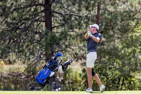 Ryan Meyer watches result of his shot