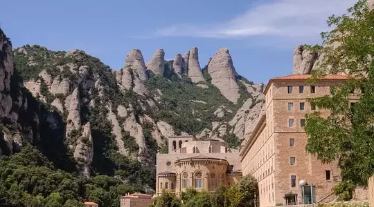 Santa Maria de Montserrat Abbey Monastery.