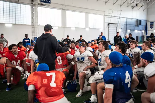 Boise State Football 2025 Practice No. 11 at Caven-Williams Sports Complex. Photo by Kenna Harbison