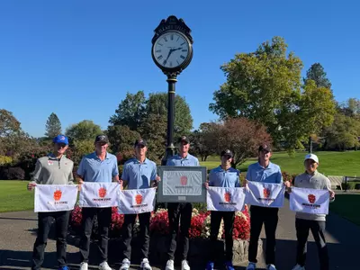 Boise State men's golf celebrates indivudal and team victory at Oregon State Invitational