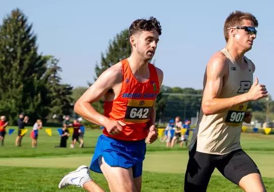 Christian Graham running at Joe Piane Invitational