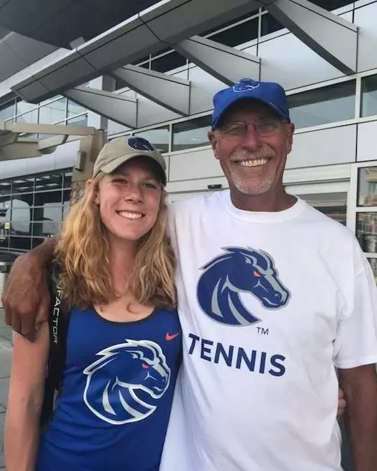 Corey Patton Lossner with Greg Patton.