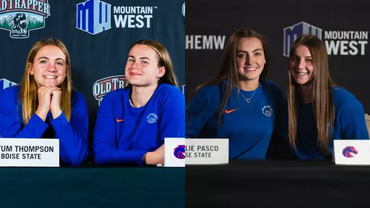 Tatum Thompson, Dani Bayes, Natalie Pasco, Mya Hansen at Mountain West Media Day