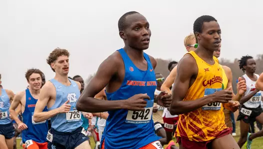 Kuyo pictured during the 10k at the NCAA Championships in Missouri.