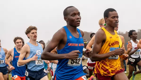 Kuyo pictured during the 10k at the NCAA Championships in Missouri.