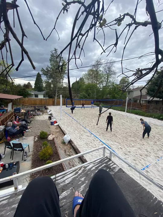 Finished beach court