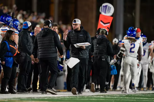 Boise State Football 2024 Game 11 vs University of Wyoming at War Memorial Stadium. Dimitri Washington. Photo by Kenna Harbison.
