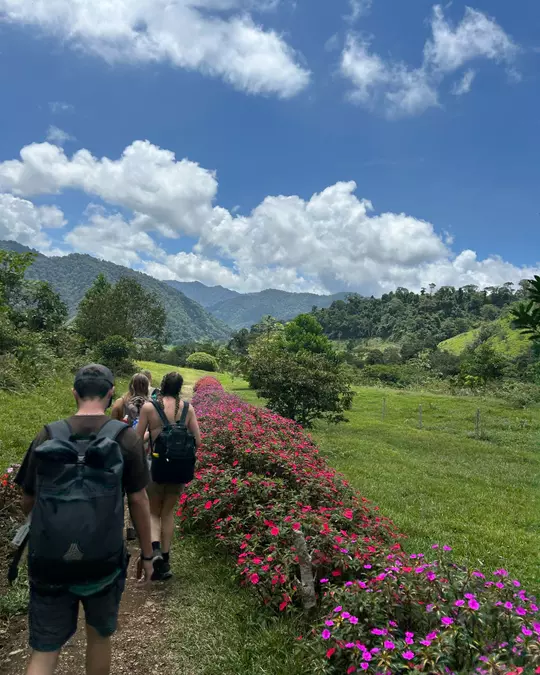 Anna Ferguson on a hike in Costa Rica.