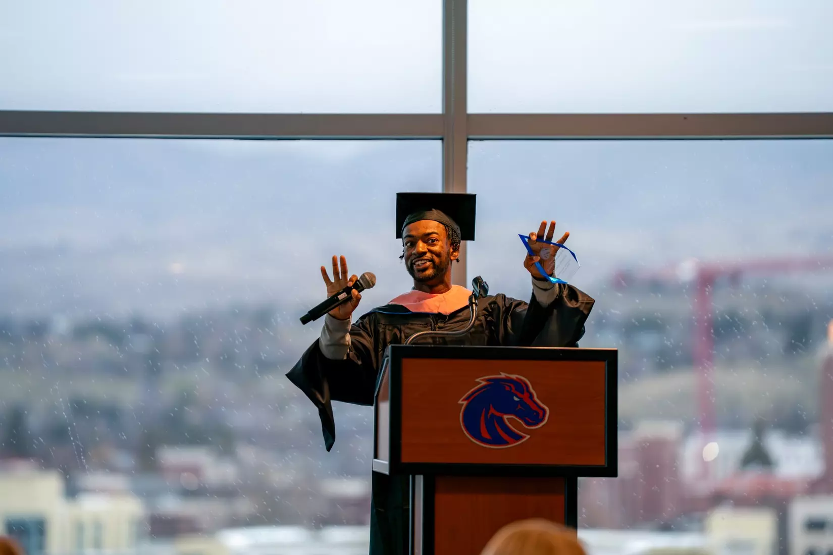 Boise State Athletics 2025 Student-Athlete Winter Graduation. Photo by Kenna Harbison