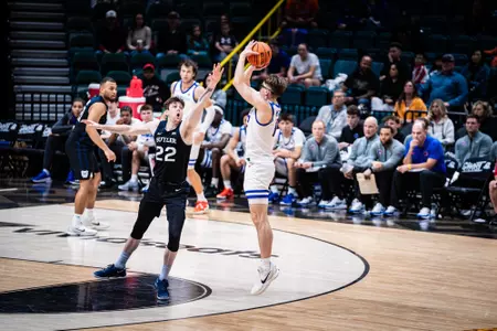 Boise State Men's Basketball 2025 Crown Tournament quarterfinals vs Butler at Grand Garden Arena. Photo by Kenna Harbison