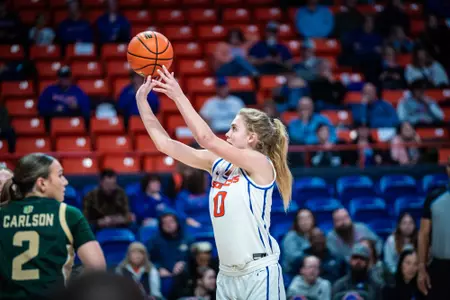 Tatum Thompson Attempts a Free Throw