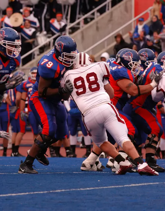 Ryan Clady blocking on The Blue