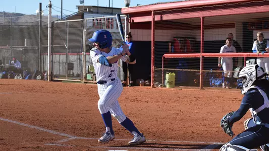 Sophia Knight running in the box to hit against San Diego.
