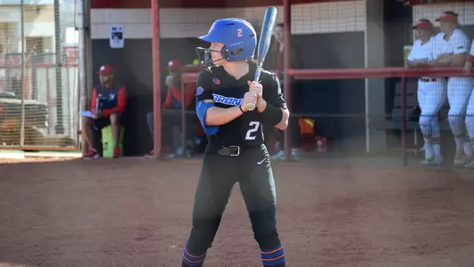 Sophia Knight standing in the batter's box at Utah Tech, Feb. 20, 2025