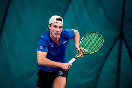 Carson Baker's singles win on court two clinched the win for Boise State over No. 22 Michigan State.