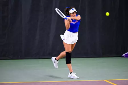 Maya Dutta returns shot against Minnesota