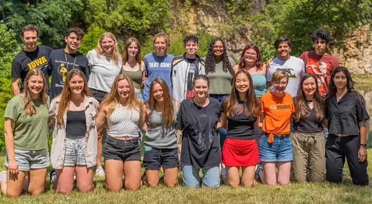 Group photo of students Iowa Biostatistics Camp