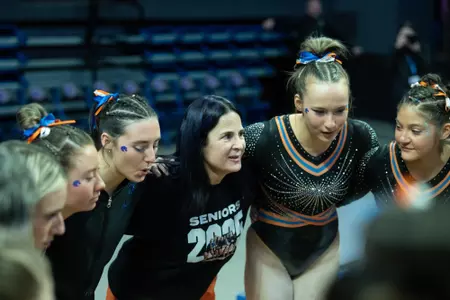 Tina Bird with the team