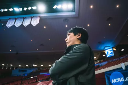 Keita Shimada watching at NCAA Regionals