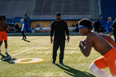 James Montgomery pregame at San Jose State