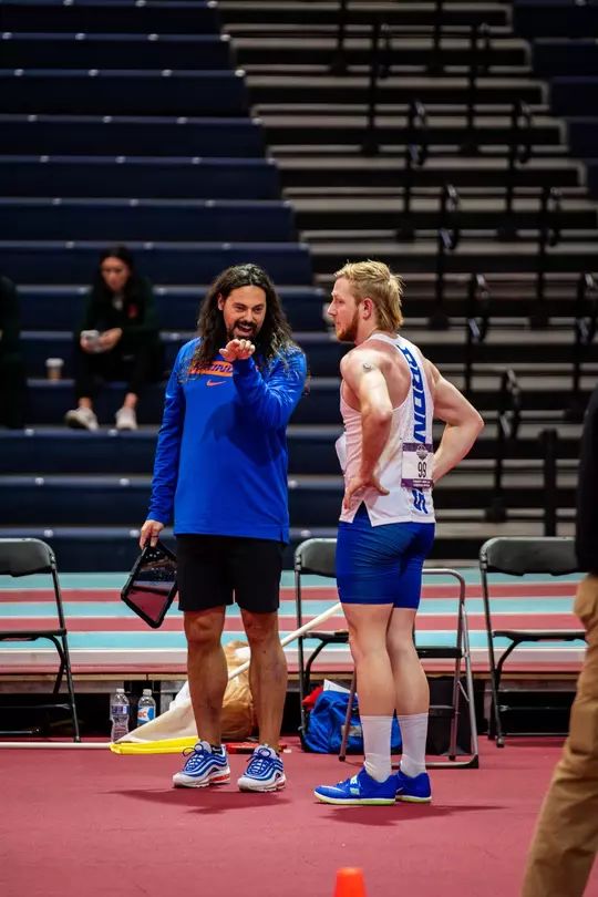 Mark Badowsky coaching Landon Helms
