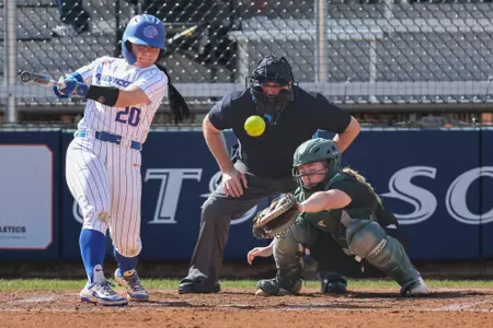 Brooklynn Pettis hits a pitch.