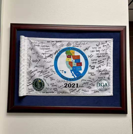America's Cup Flag signed by 2021 participants