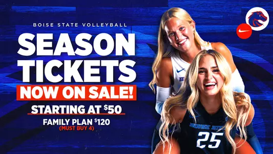 2025 Volleyball Season Tickets Graphic