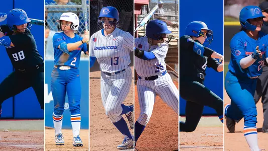 Actions shots left to right Makenzie Butt, Sophia Knight, Mykenzie Hanna, Leah McAnally, Megan Lake, Brooklynn Pettis