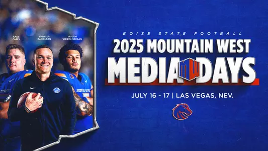 Mountain West Media Days Attendees: Spencer Danielson, Kage Casey, Jayden Virgin-Morgan