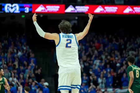 Tyson Degenhart Celebrates