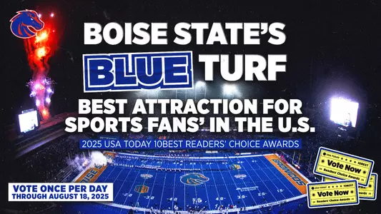 Boise State's BLUE Turf Nominated for Best Attraction for Sports Fans