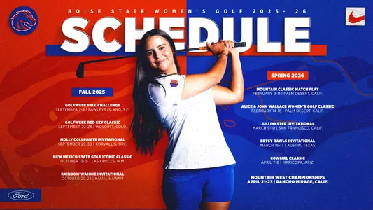 Women's Golf 2025-26 Schedule