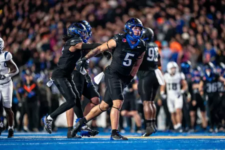 Jayden Virgin-Morgan celebrates against Nevada