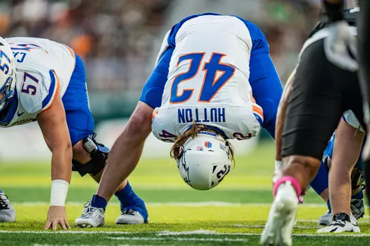 Boise State Football 2024 Game 6 vs University of Hawaii at Clarence T.C. Ching Athletic Complex. Mason Hutton (42). Photo by Kenna Harbison