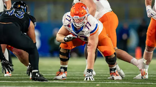 Kage Casey in pre-snap stance at San Jose State