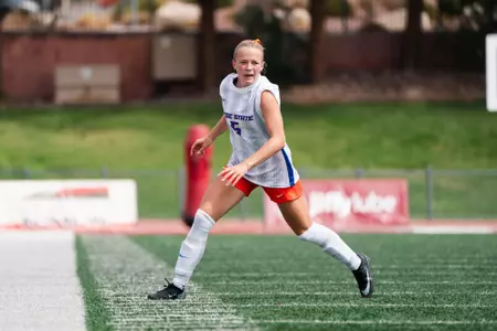Madie Donovan on a run at Utah Tech