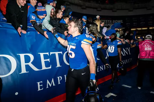 Boise State Football 2024 Game 8 vs SDSU at Albertsons Stadium. Matt Lauter (85). Photo by Kenna Harbison