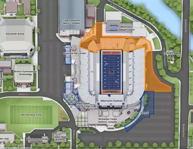 2025 Albertsons Stadium Entry Plazas