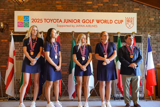 Team USA at Toyota Junior Golf Cup closing ceremony